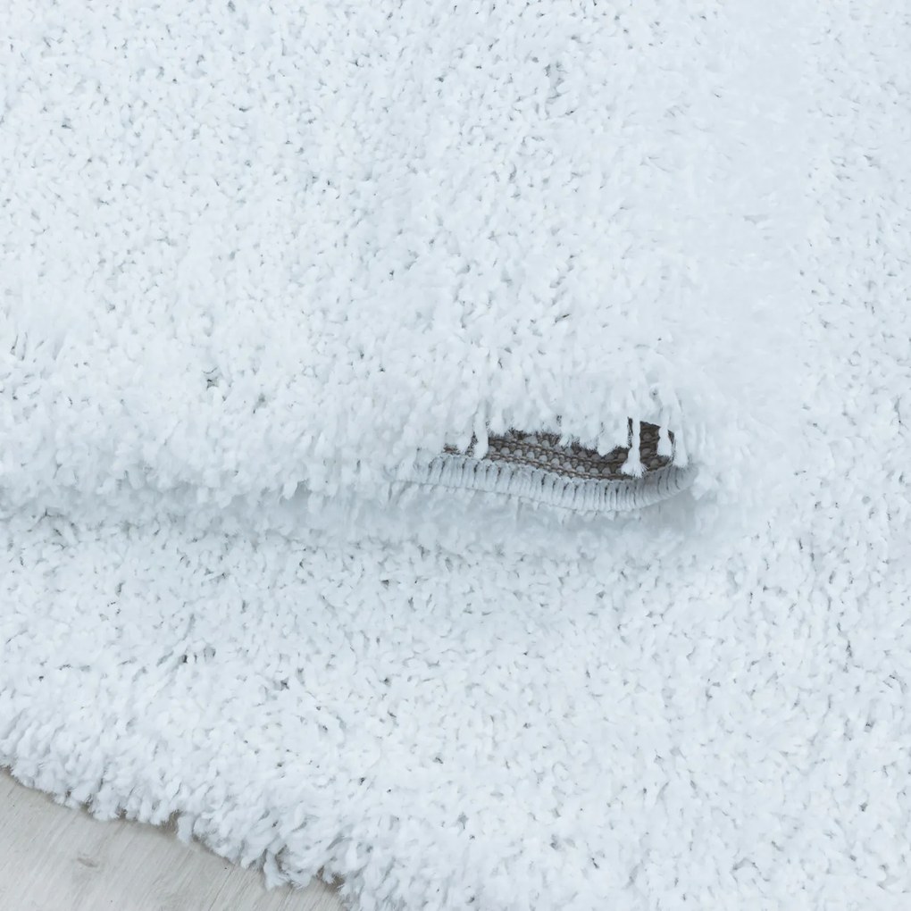 Ayyildiz, Kusový koberec Sydney Shaggy 3000 white, 100x200, biela, obývacia izba