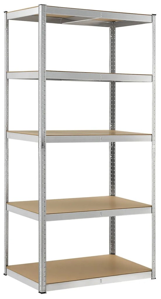 Juskys Úložný regál Basic 200 x 100 x 60 cm pozinkované