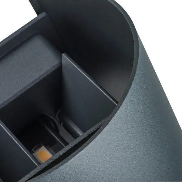 LED Vonkajšie nástenné svietidlo REKA LED/7W/230V IP54 antracit