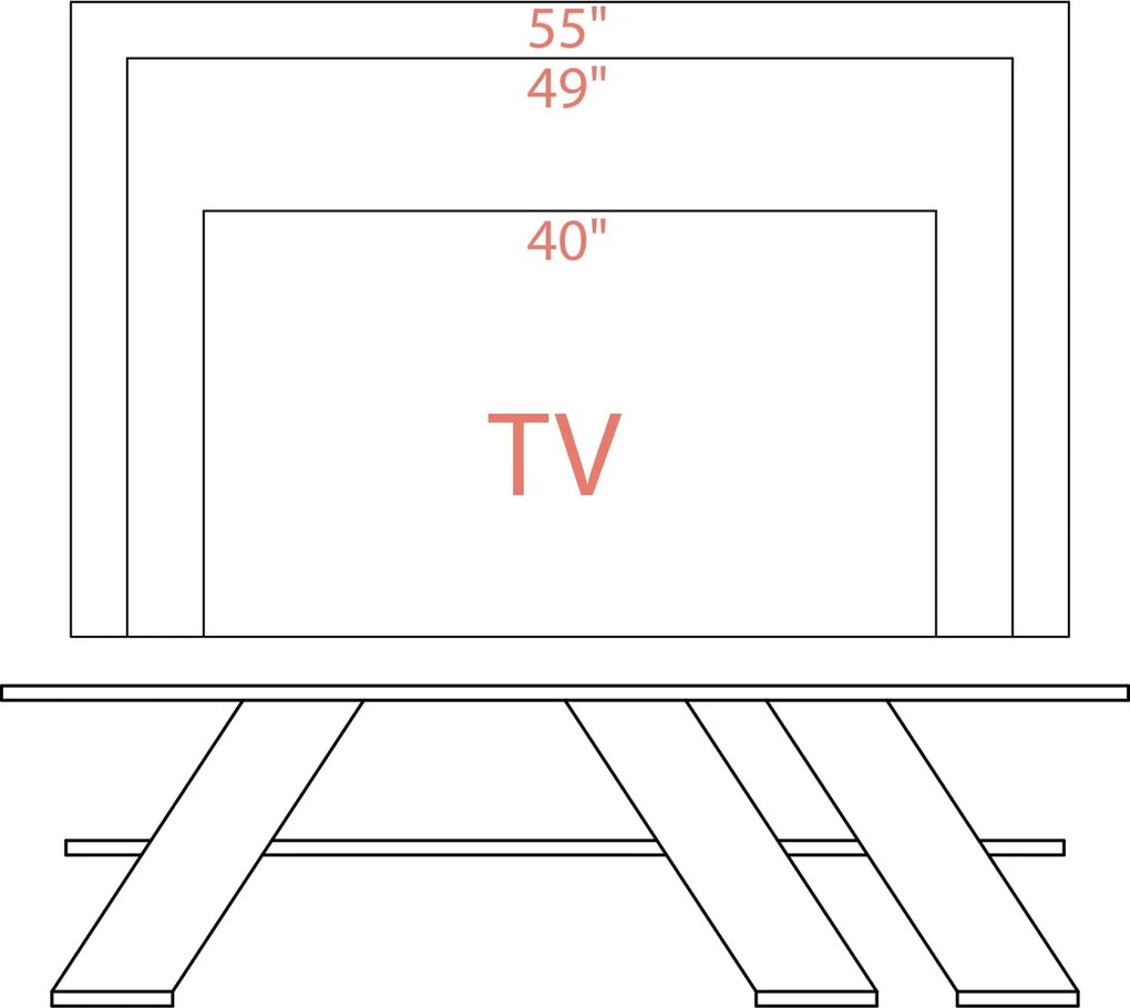 TV skrinka Houseland Fella dub safírový