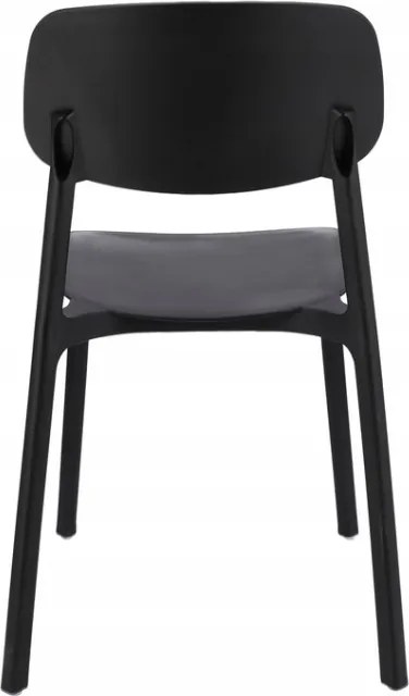 Plastová stolička LARA čierna