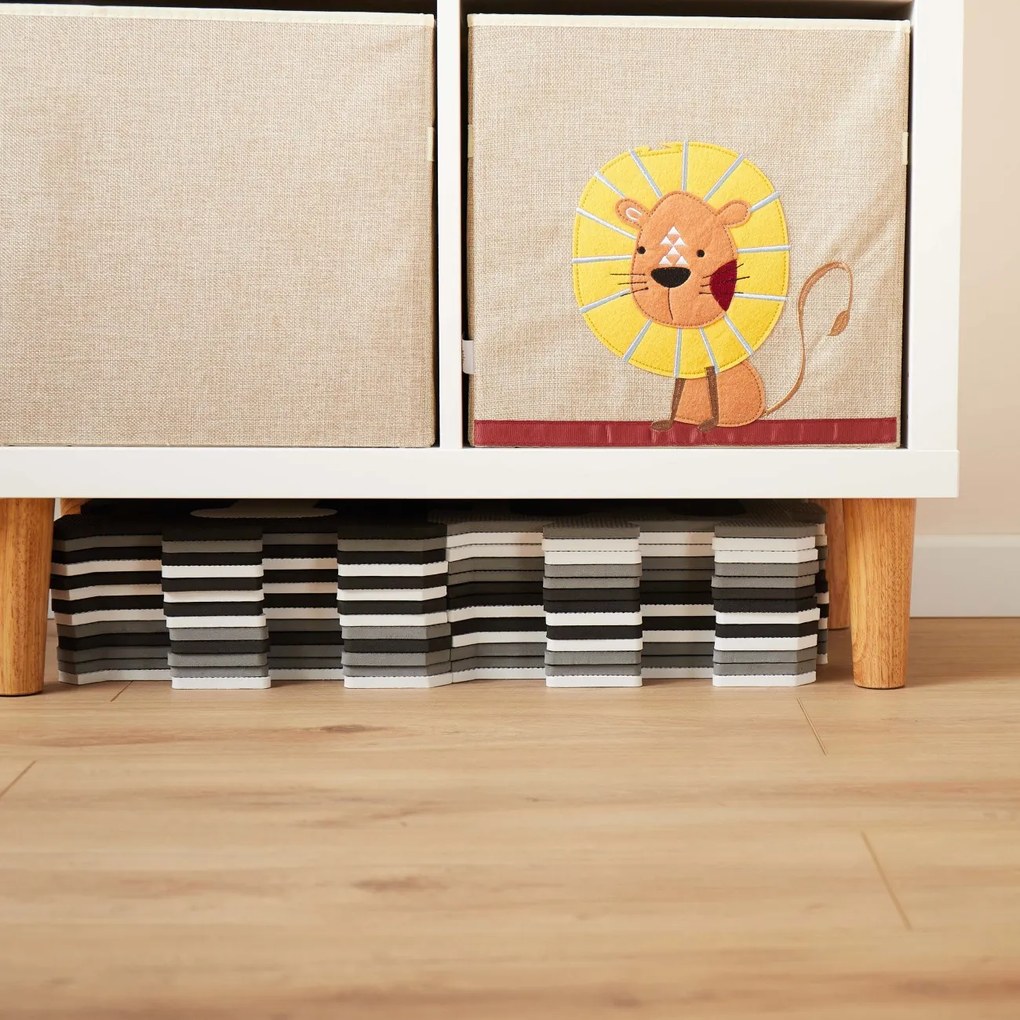 Bieco - Penová hracia podložka s abecedou - puzzle black & white - 26 ks