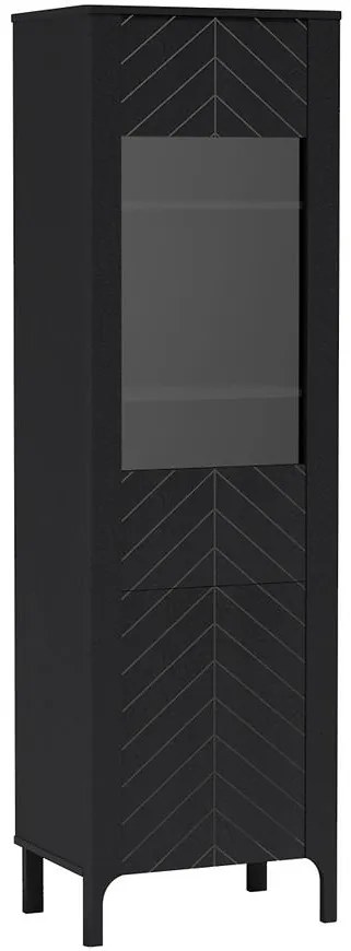 Vitrína Malumi M4 čierna