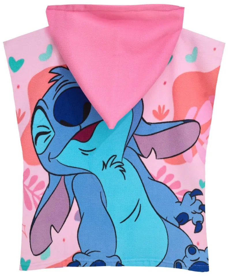 Detské pončo mikrovlákno Lilo and Stitch 50x100cm Faro Tiahome