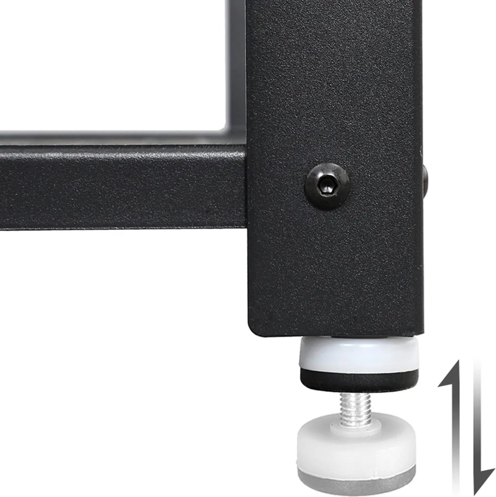 Lavica na topánky s 2 policami, botník s kovovým rámom, rustikálny hnedý