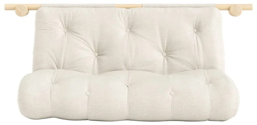 Ľanová rozkladacia pohovka v prírodnej farbe 135 cm Hooked – Karup Design