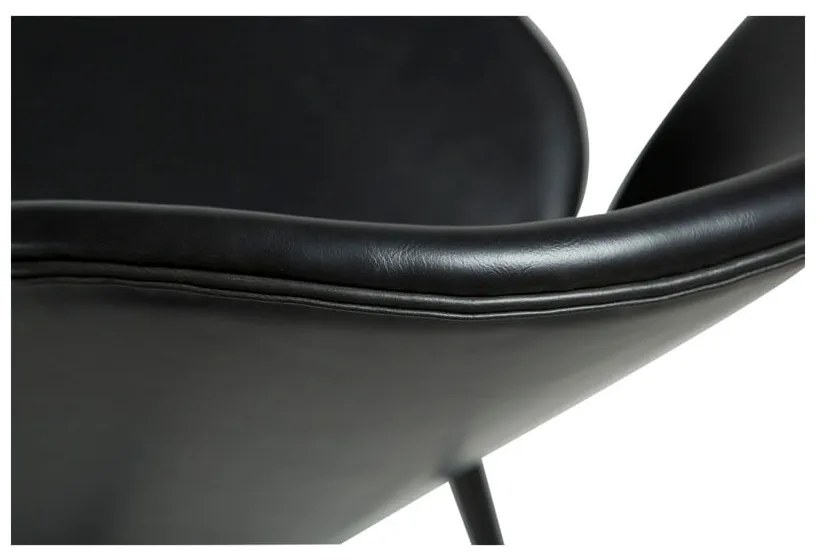 Čierna koženková stolička DAN-FORM Denmark Cloud