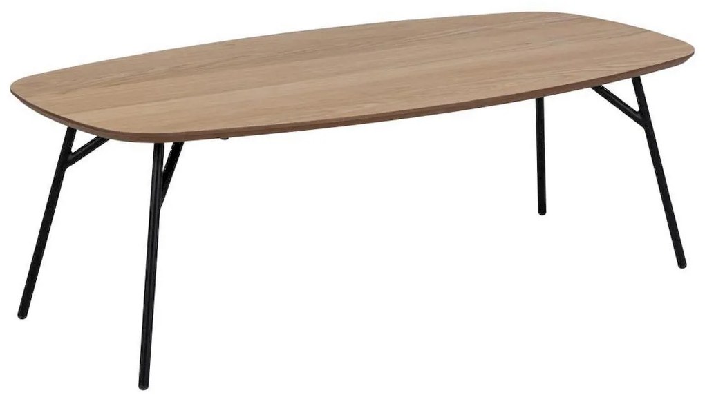 Konferenční stolek Caracas 120 cm dub olejovaný/černý