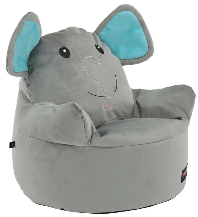 Tempo Kondela, s.r.o. Sedací vak, šedá látka, BABY TYP 2