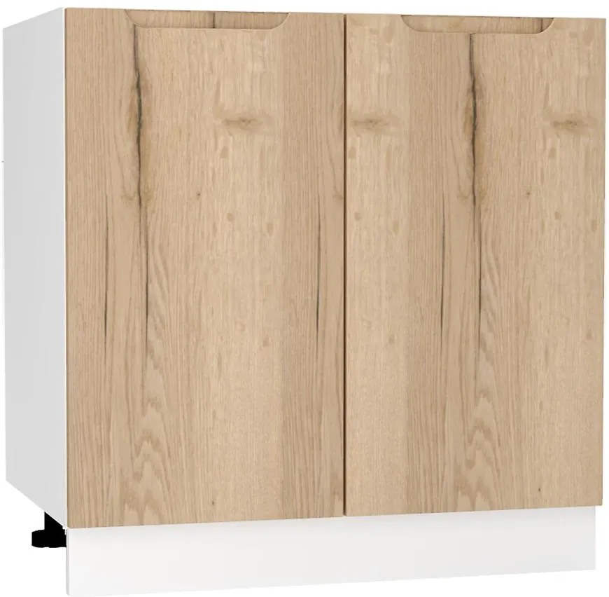 Kuchynská skrinka Zoya D80 Dub Halifax/Biely