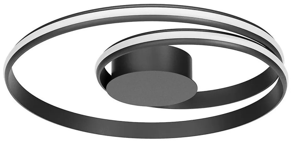 Redo 01-4359 - LED stmievateľné stropné svietidlo TORSION LED/40W/230V čierna