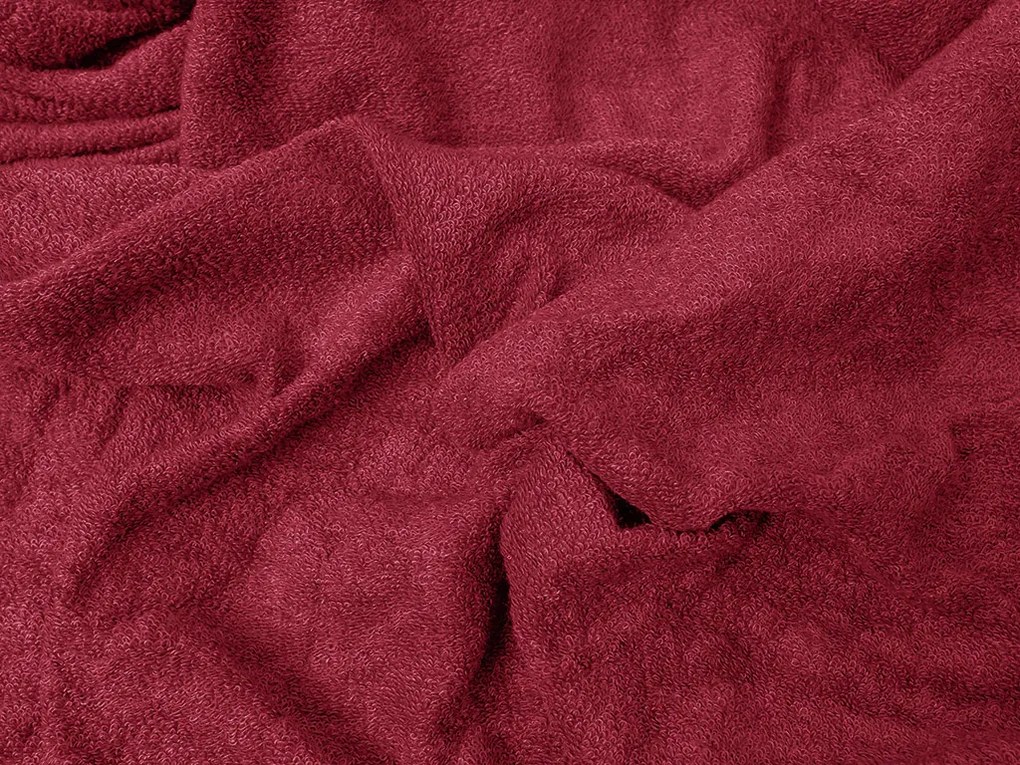 Froté plachta EXCLUSIVE vínová 90x200 cm