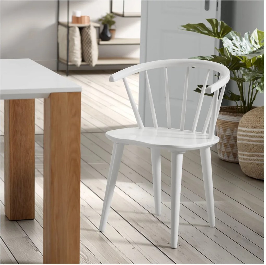 Biela stolička Krise 77 × 54 × 53 cm