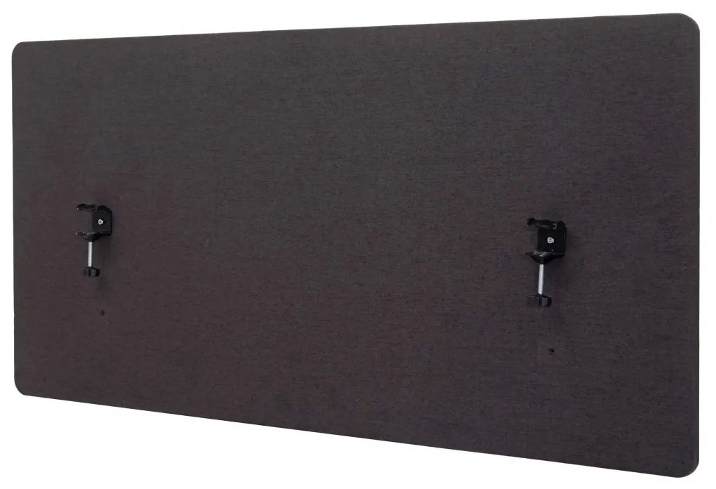 Akustický panel na stôl HWC-G75 - dvojstenná látka/textil - 60x120 - hnedo-sivá