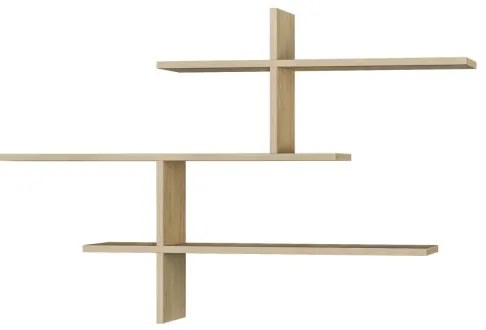 Nástenná polica LEO 80,5x123 cm dub