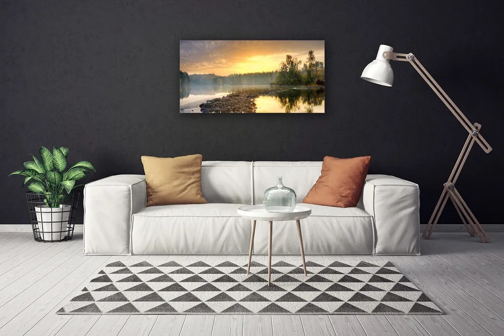 Obraz Canvas Jazero kamene krajina 120x60 cm