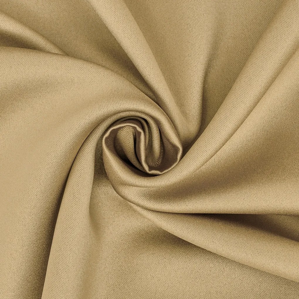 4Home Výhodná sada Zatemňovací záves Cairo zlatá, 150 x 250 cm, 2 ks