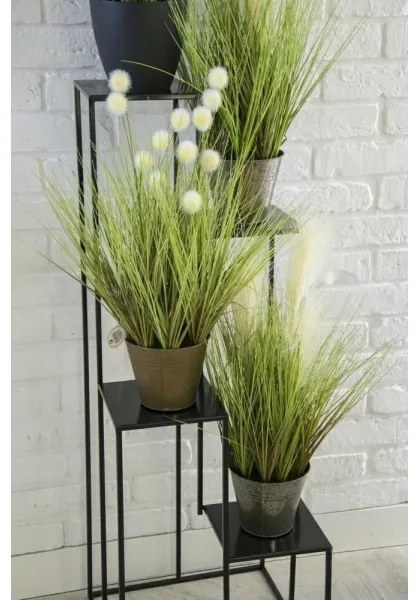 Stojan na kvety 110x40 cm čierna