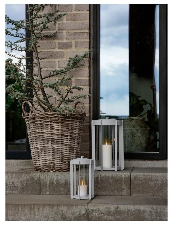 Svetlosivý LED lampáš na USB (výška 35 cm) Firefly – Zone