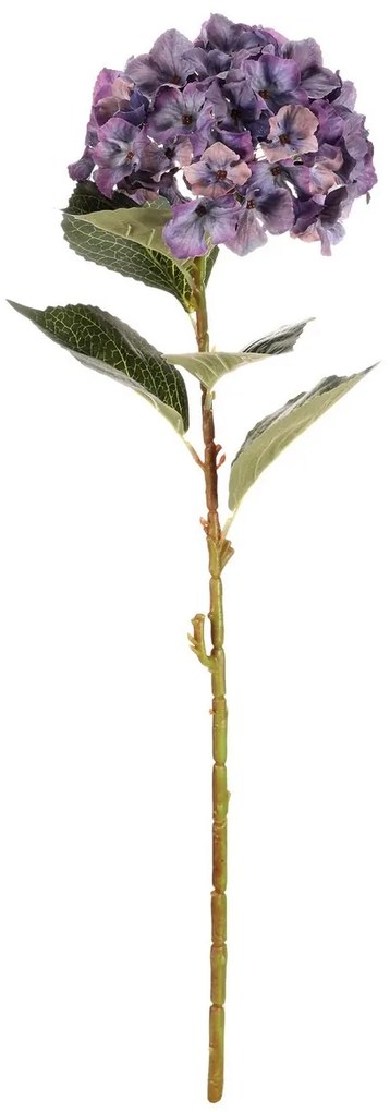 Hortenzia modrá - umelý rezaný kvet, 62 cm