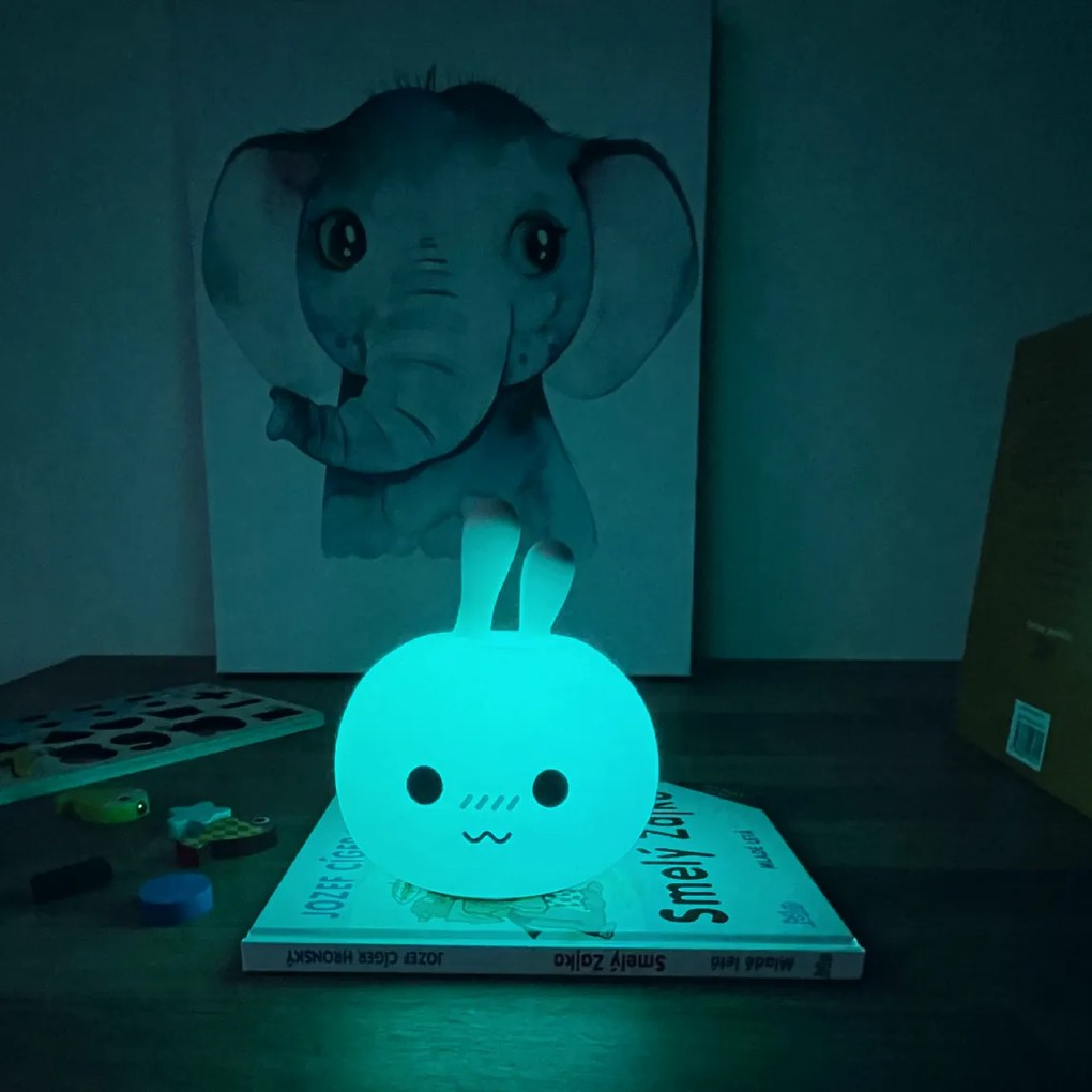 PIPPER | Silikónová detská lampa - zajac