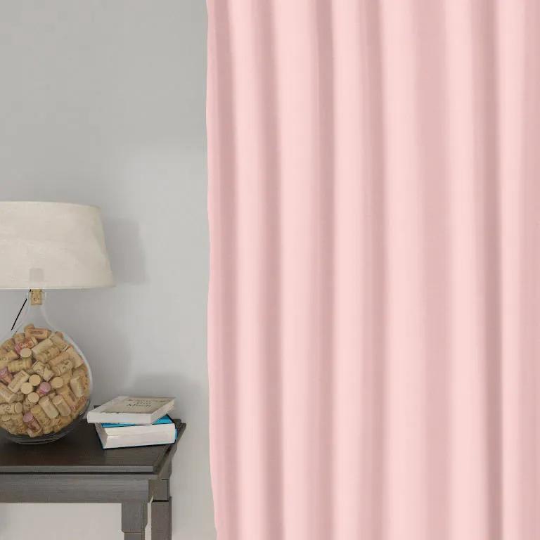 Goldea dekoračný záves loneta - ružový 280x140 cm