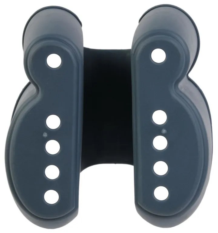 CMP Paris Držiak na hubku na dvojitý drez, silikónový, sivý GABKE