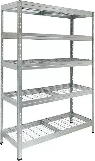AR Shelving Vysokozáťažový regál Wire Rivet, 180 × 120 × 45 cm, nosnosť police: 300 kg
