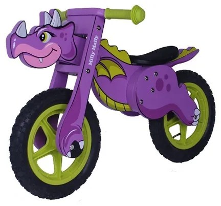 MILLY MALLY Nezaradené Detské odrážadlo-bicykel Milly Mally DINO violet Fialová |