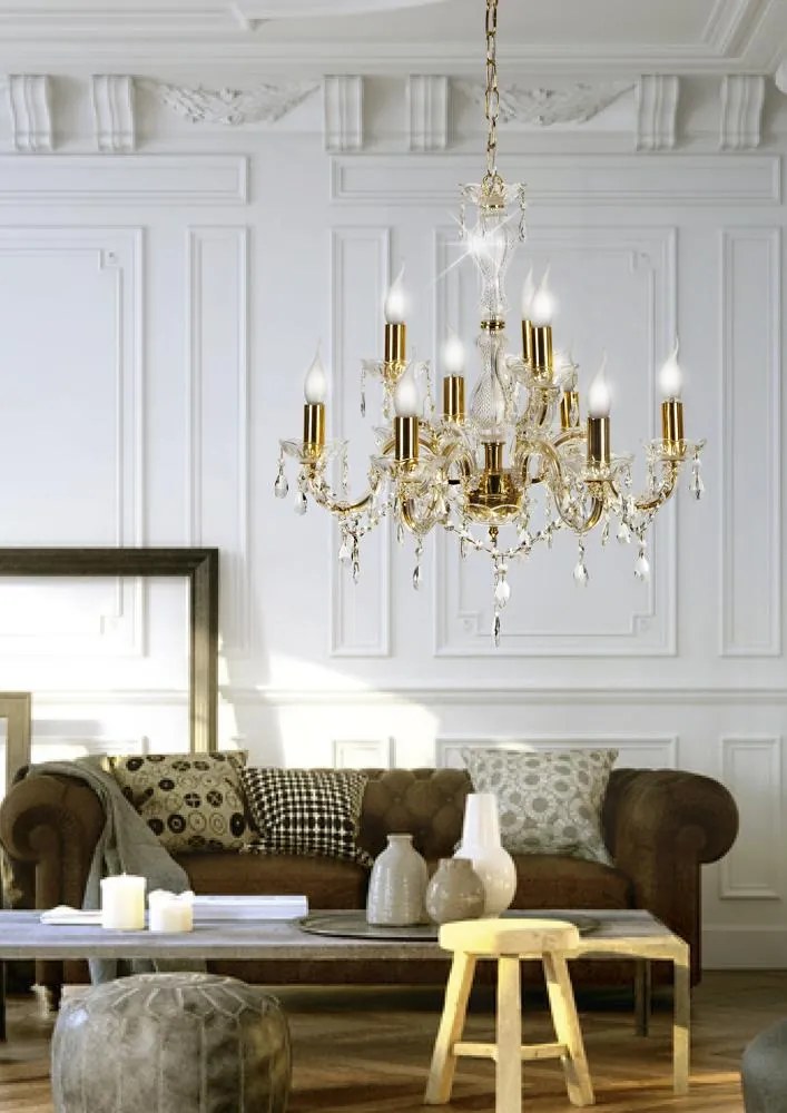 Candellux MARIA TERESA Luster 9X40W E14 Gold 39-95841