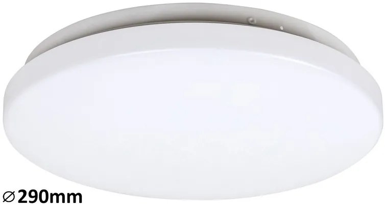 Rabalux LED stropné svietidlo Rob 1x20W | 1400lm | 3000K - priemer 29cm, biela