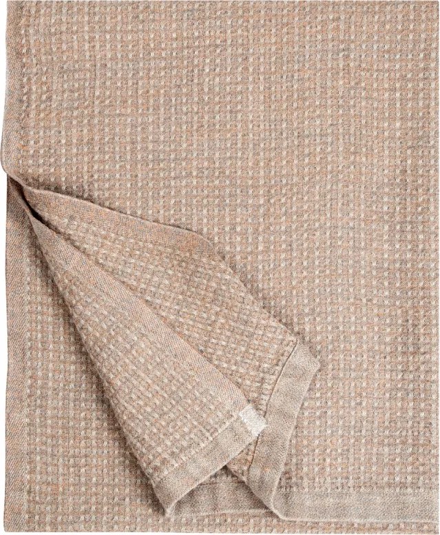 Ľanový uterák Luoto, ľan-hnedý, Rozmery 75x160 cm