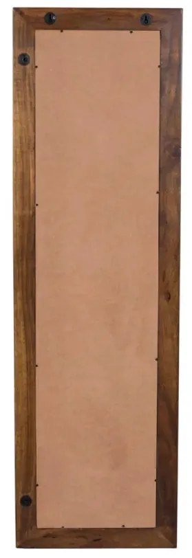 furniture-nabytek.cz - Masivní zrcadlo z akáciového dřeva, lakované, hnědé – 45×3×150 cm