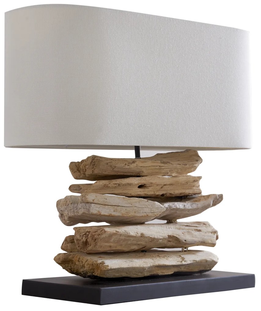 Stolná lampa z naplaveného dreva Riverine natural