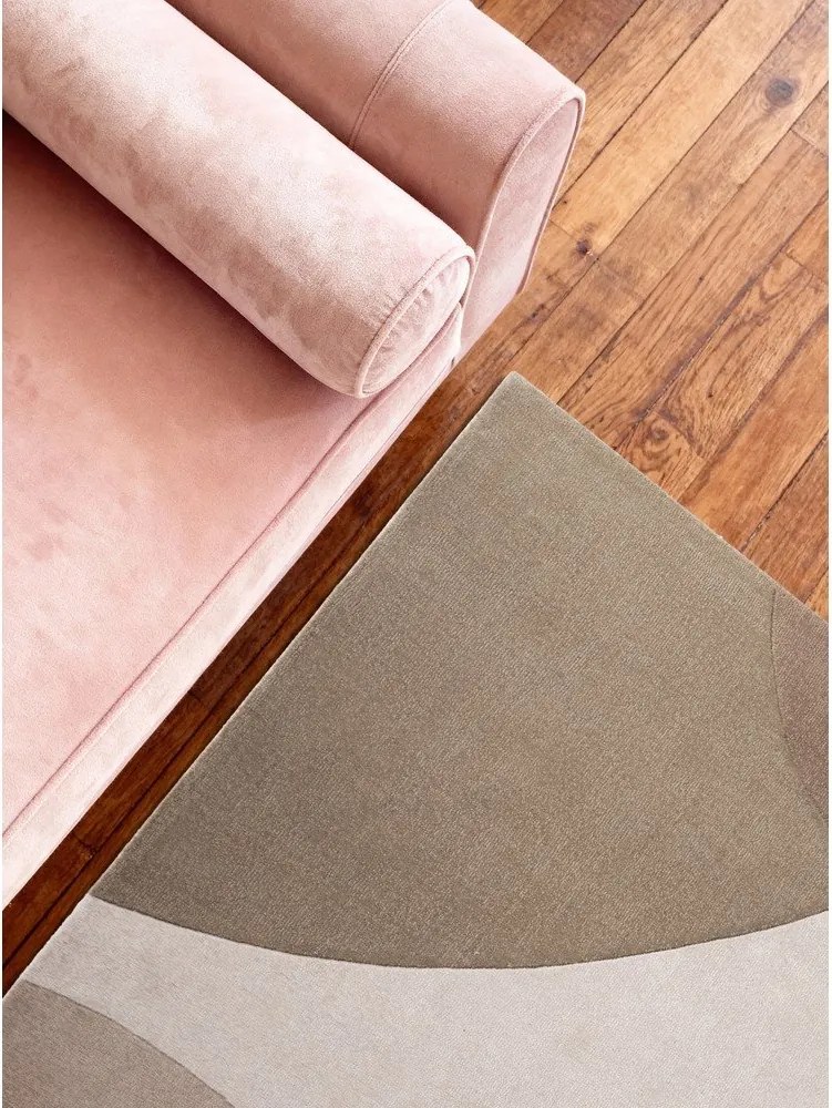 Béžový ručne tkaný vlnený koberec 160x230 cm Hackney Clarissa – Ted Baker