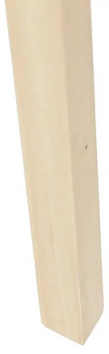 Moderná stojaca lampa drevo s čiernym tienidlom 45 cm - Puros