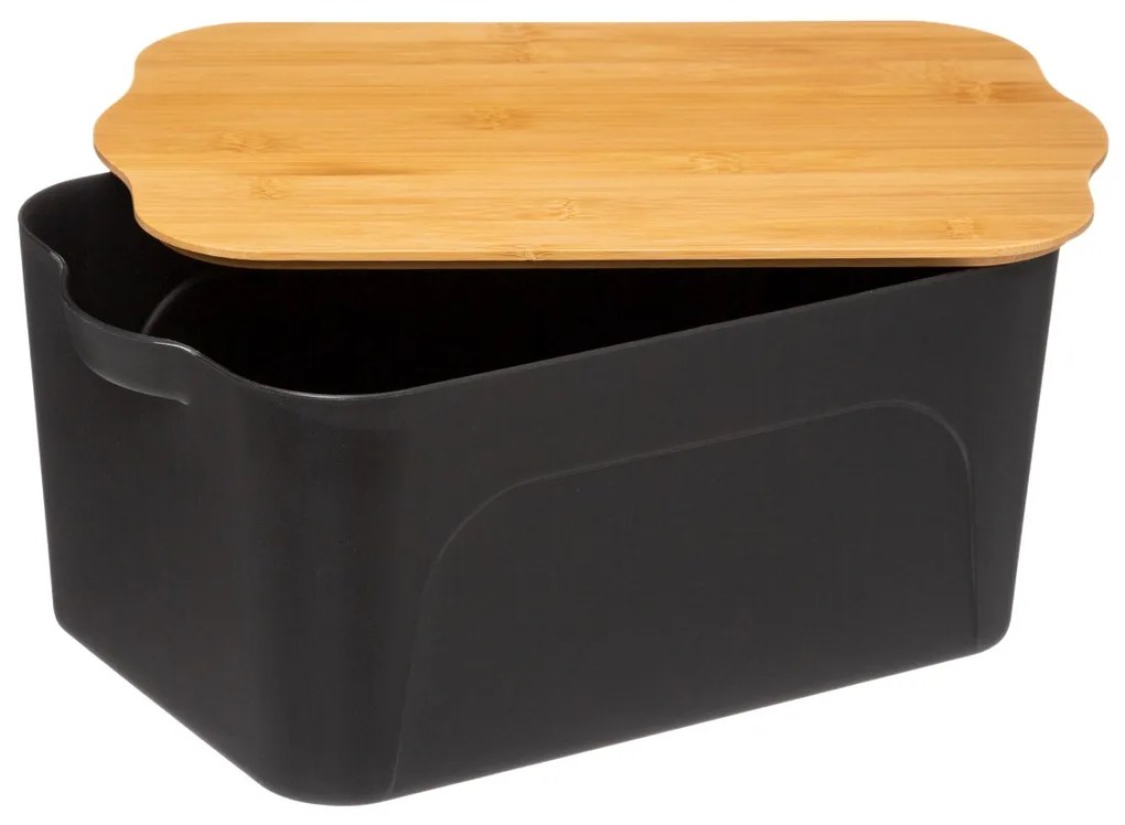 Úložný box Black, 21,5x14x32,5 cm, čierna