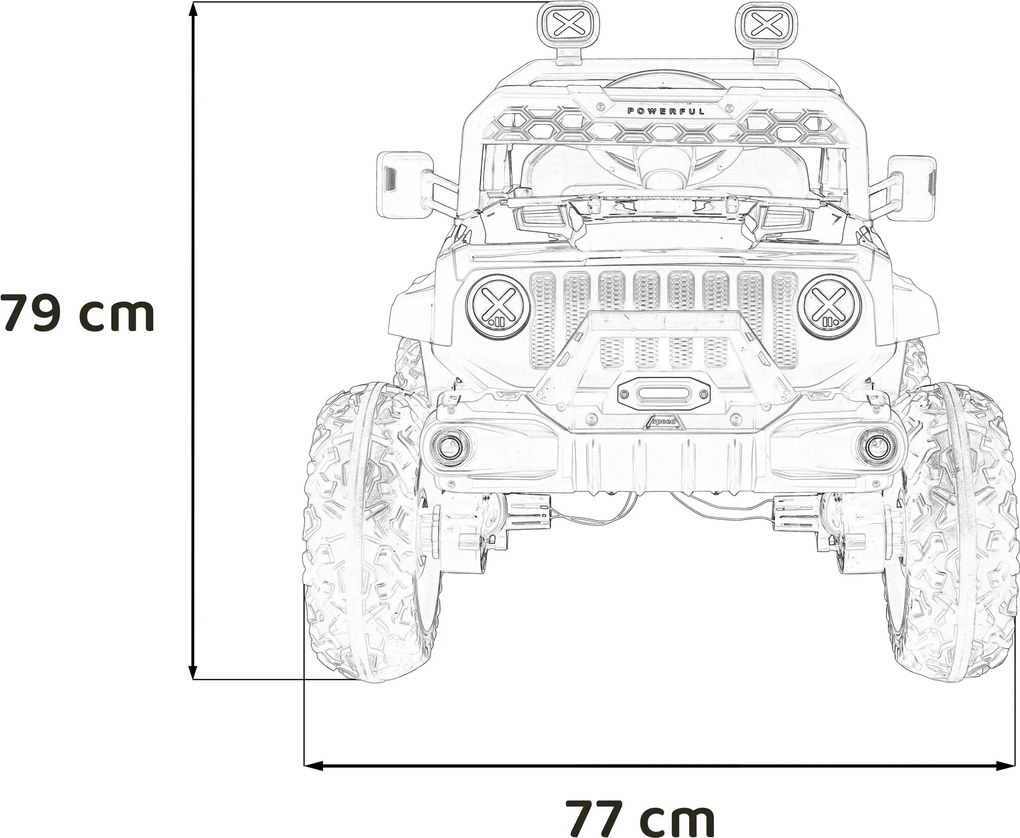 Ramiz Detské elektrické auto OFF ROAD Speed Zelené