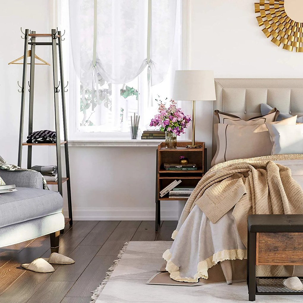 Stojan na oblečenie Houseland HANA hnedý/čierny