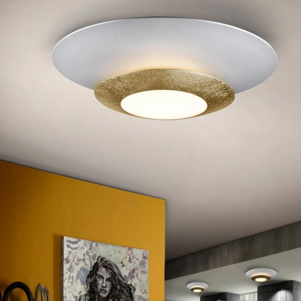 Okrúhle stropné LED Hole so zlatou fóliou