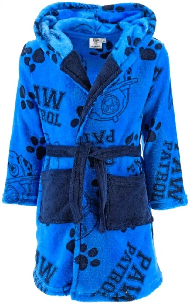 Chlapčenský župan s kapucňou Paw Patrol, EU 110 Modrá