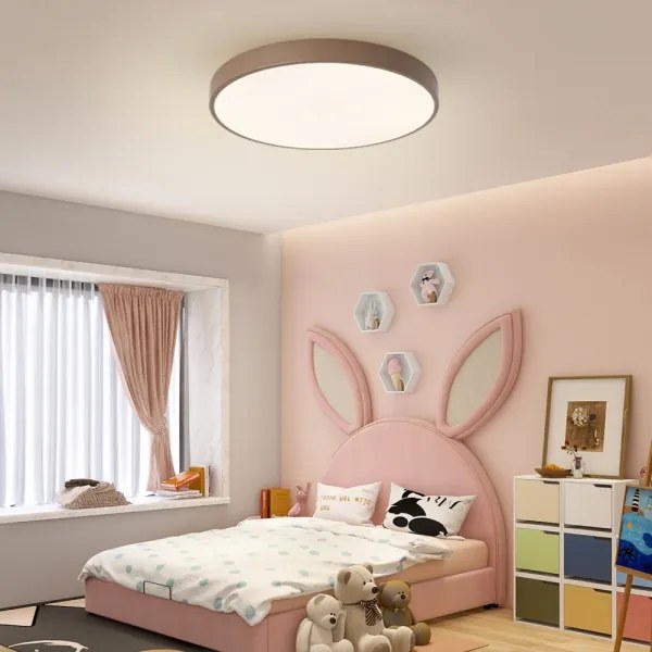 Brilagi - LED stmievateľné stropné svietidlo POOL LED/60W/230V 3000-6000K 60 cm hnedé + diaľkové ovládanie