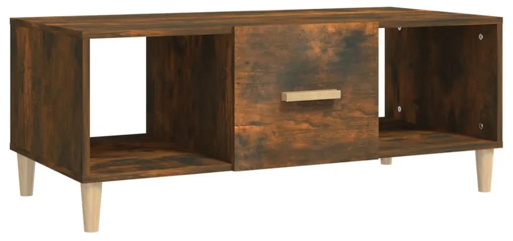 vidaXL Konferenčný stolík dymový dub 102x50x40 cm kompozitné drevo