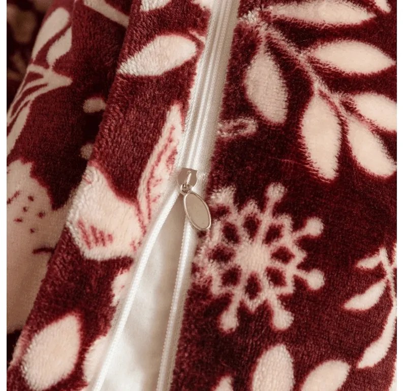 Obliečky mikroplyš FOREST ANIMALS vínové Rozmer obliečky: 70 x 90 cm | 140 x 220 cm