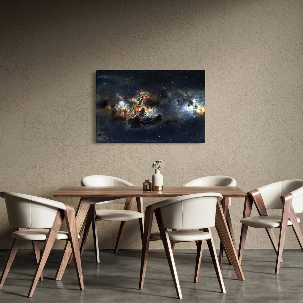Obraz - Vesmír s hmlovinou (90x60 cm)
