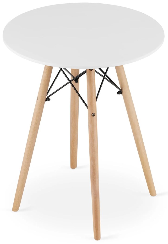 Dekorstudio Okrúhly jedálenský stôl 60cm - biely