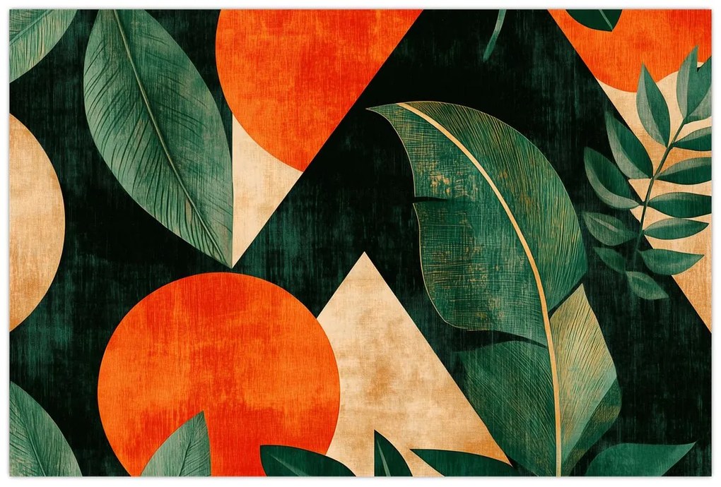 Obraz - Geometrické prírodné motívy II. (90x60 cm)