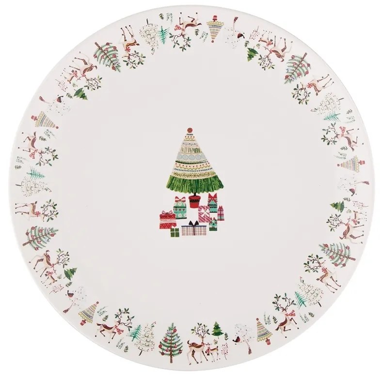 Altom Porcelánový dezertný tanier Xmas Tree, 20 cm