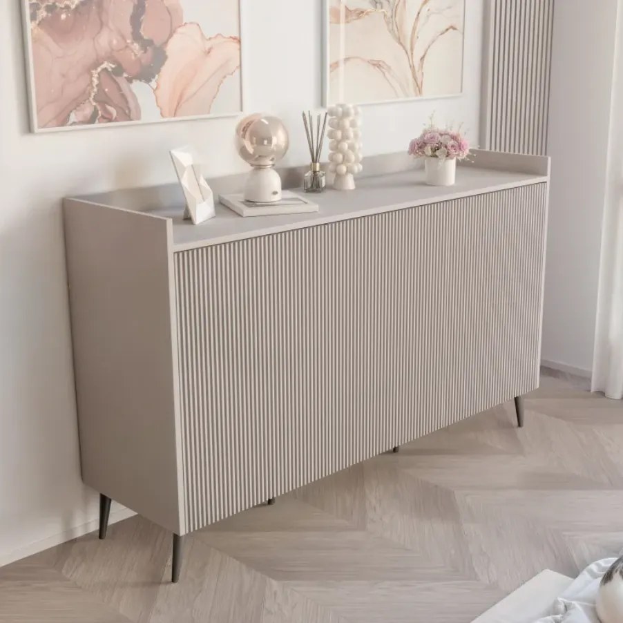 Moderná komoda CONNER kašmír 150 cm