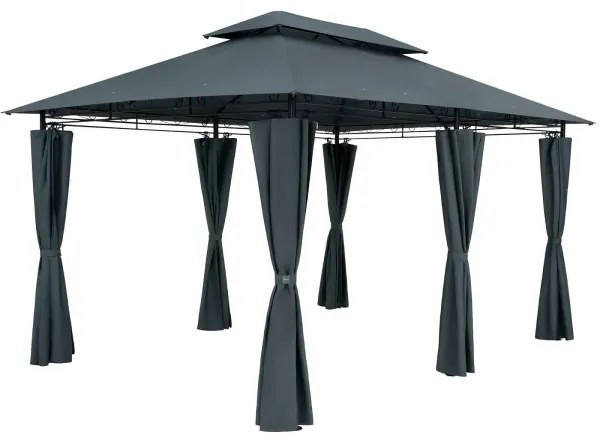 Záhradný Altánok Pavilón TOPAS 4x3m sivá